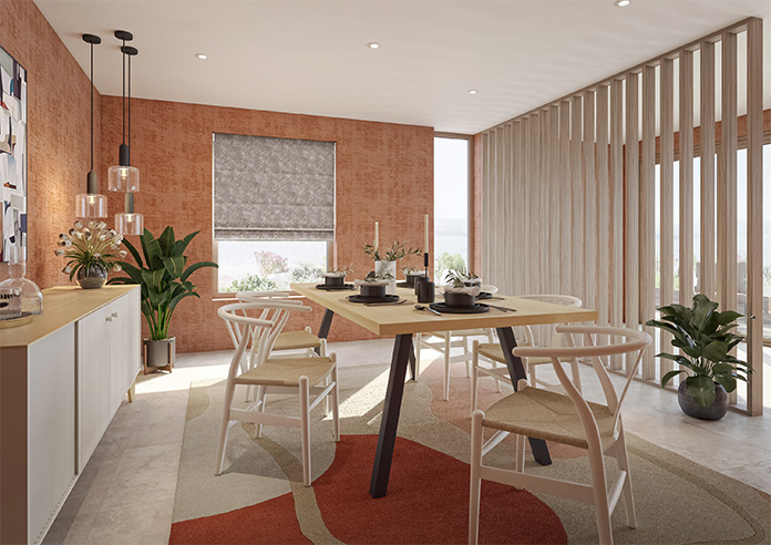 Hardwick, Oyster - Twist&Fit Roman Blind - Image 7